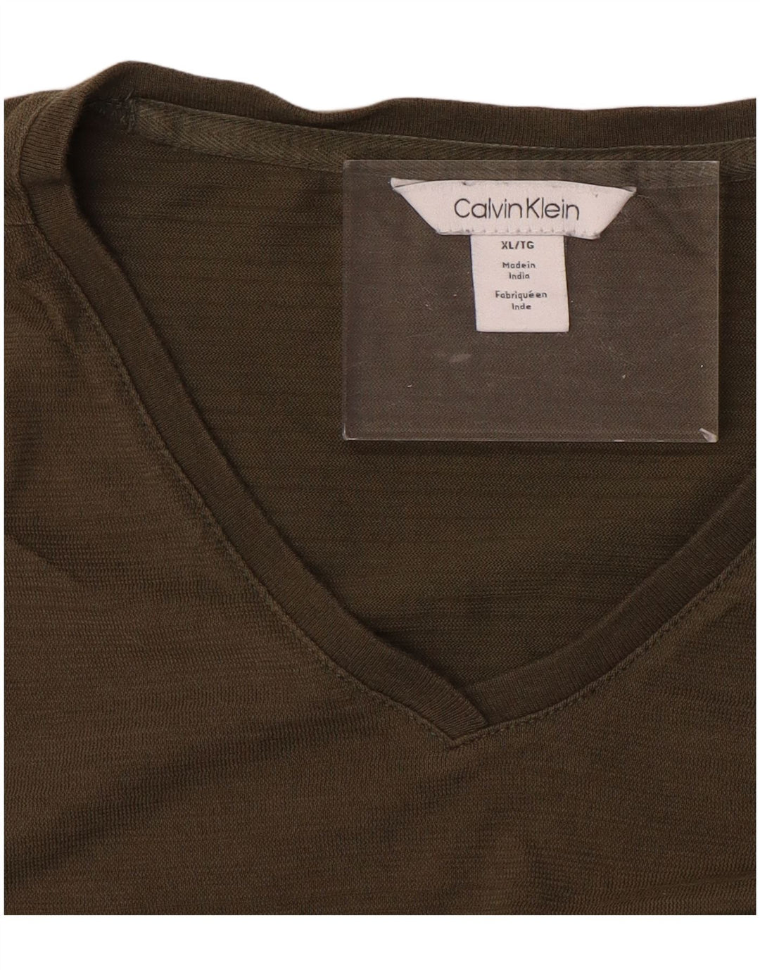 CALVIN KLEIN Camiseta masculina Top XL Caqui