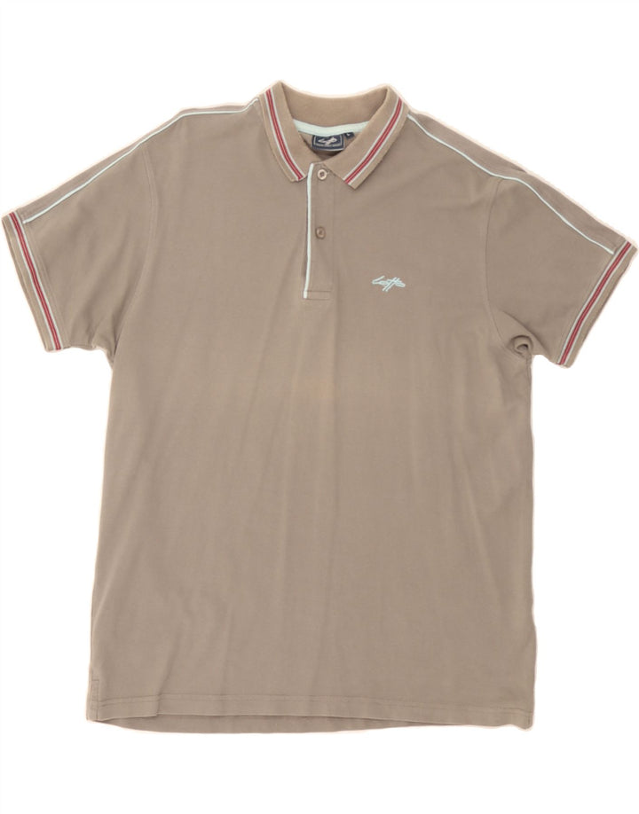 LOTTO Mens Polo Shirt Large Grey Cotton Vintage Lotto and Second-Hand Lotto from Messina Hembry 