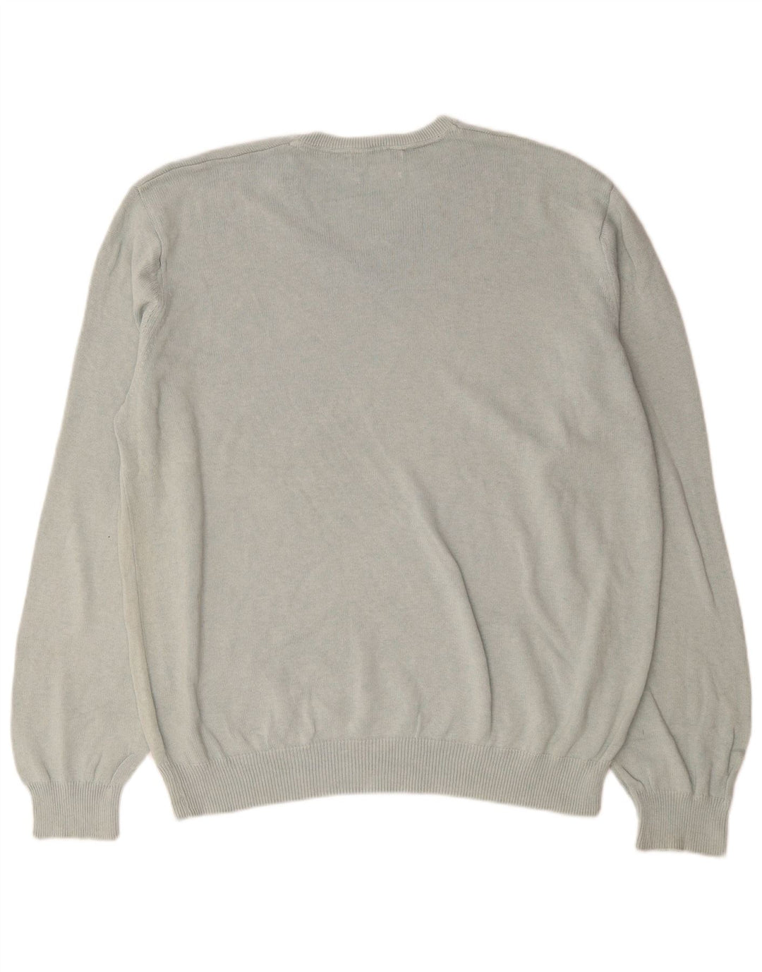 Suéter masculino Marks & Spencer com decote em V 2XL algodão cinza