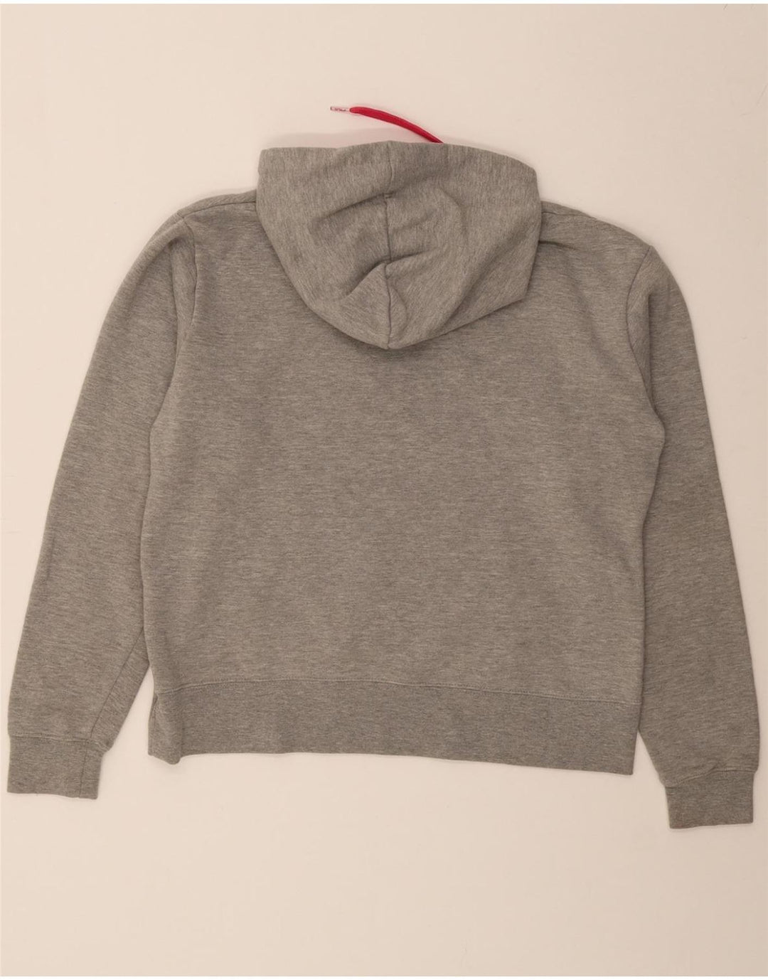 FILA Womens Graphic Hoodie Jumper UK 14 Large Grey Cotton Vintage Fila and Second-Hand Fila from Messina Hembry 
