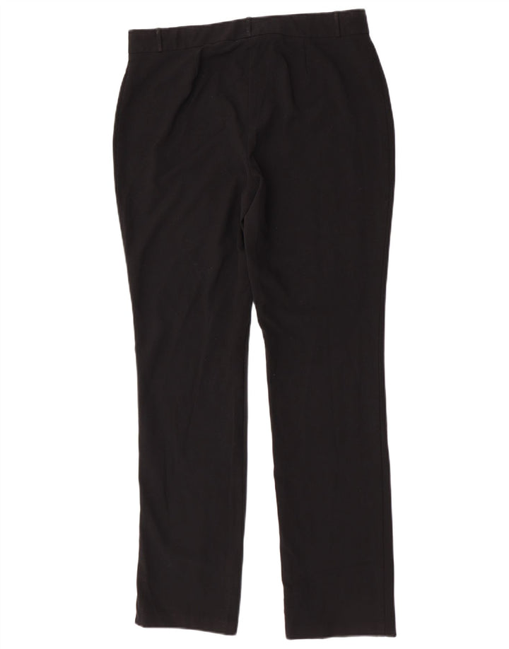 Calça feminina Marks & Spencer Modern Slim Suit Reino Unido 12 Médio W30 L31 Preta
