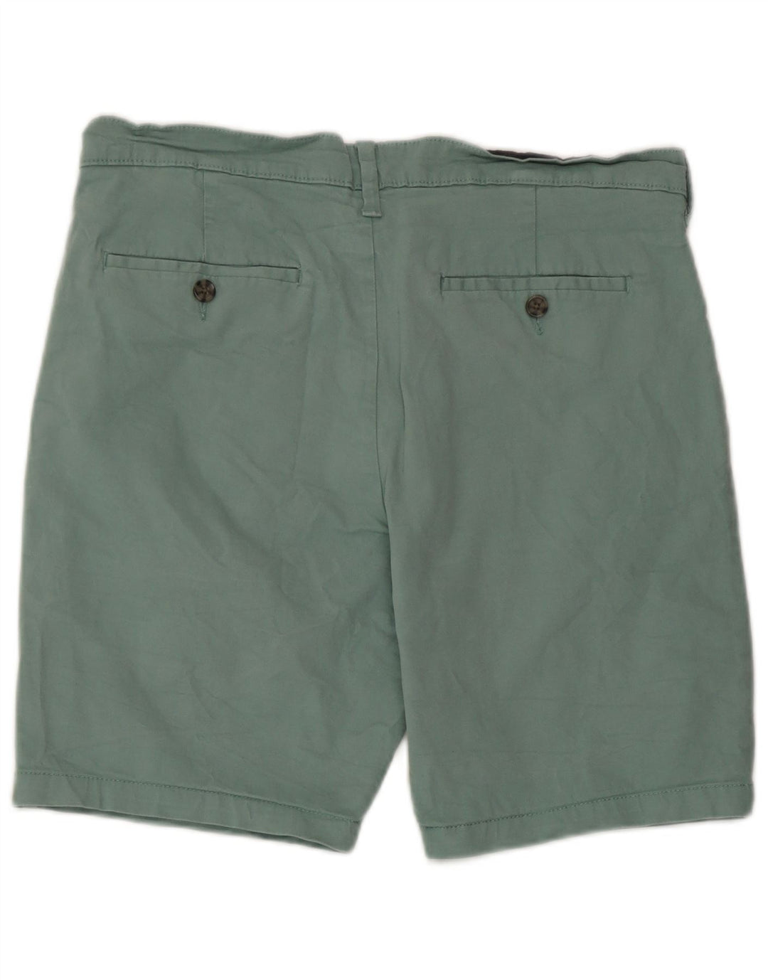 Shorts chino masculino Marks & Spencer W34 grande algodão verde