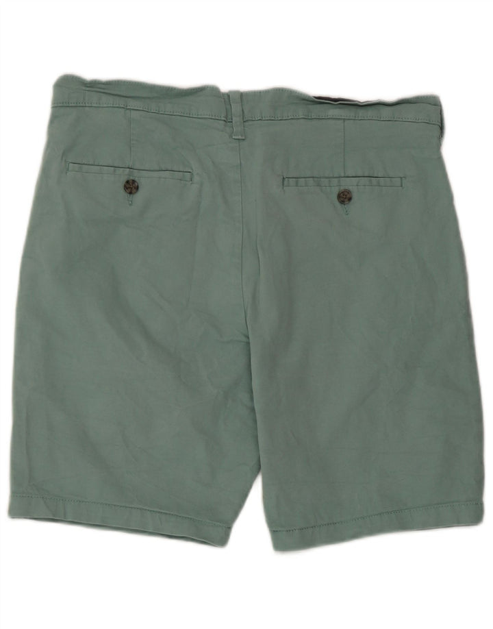 Shorts chino masculino Marks & Spencer W34 grande algodão verde