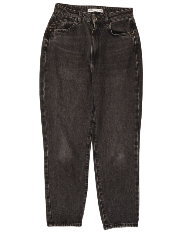 Calça jeans feminina cintura alta Zara EU 38 pequena W28 L27 cinza