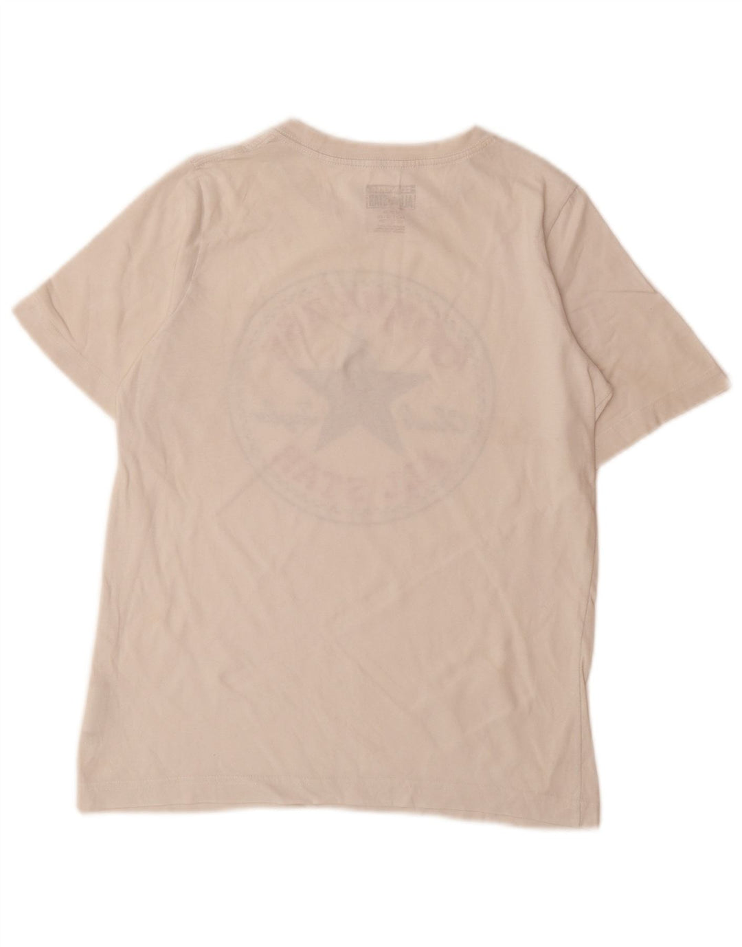 Camiseta gráfica CONVERSE Boys 10-11 anos médio algodão branco