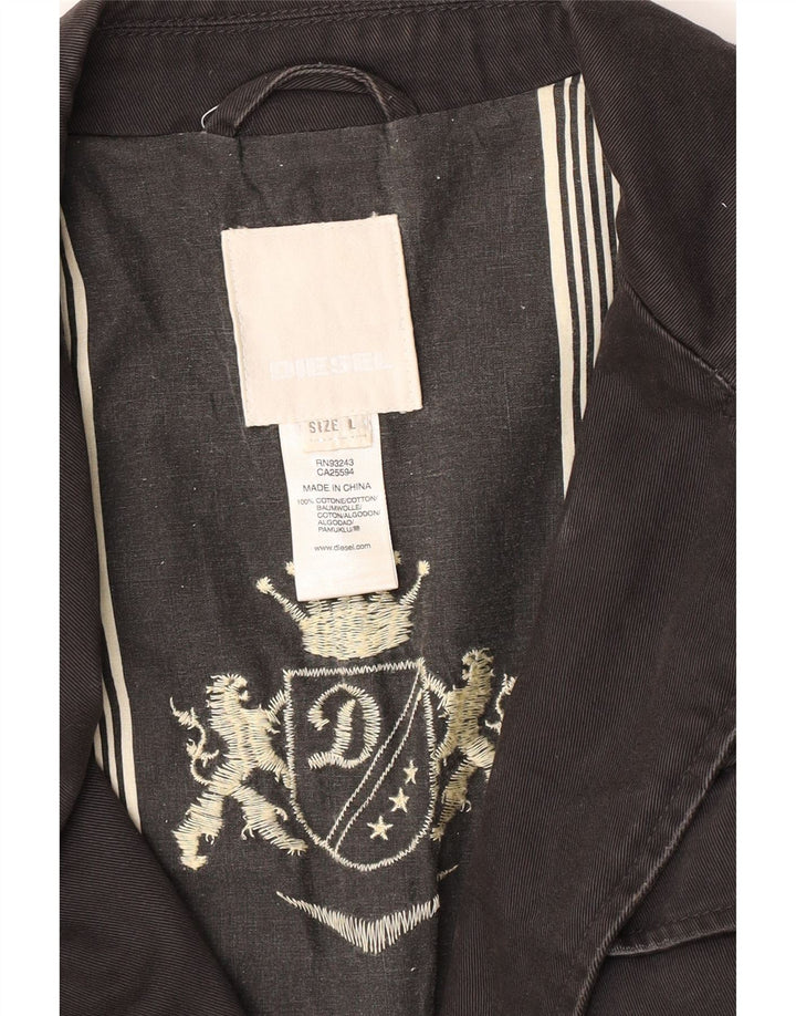 Jaqueta militar masculina Diesel UK 40 grande preta