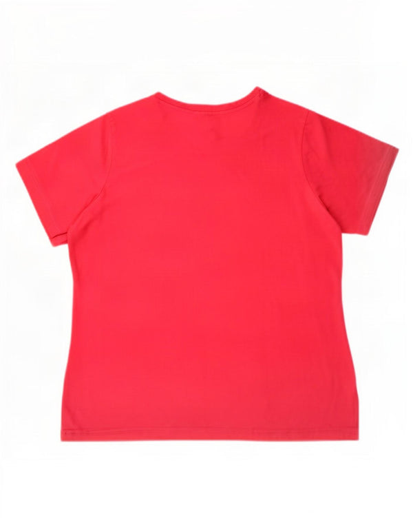 Camiseta Adidas Feminina Gráfica Top UK 28/30 3XL Rosa