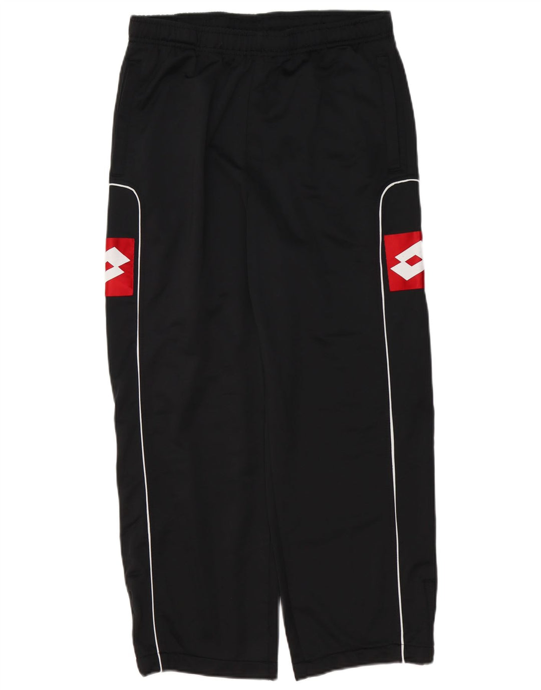 Calça esportiva masculina Lotto com estampa gráfica média preta em poliéster