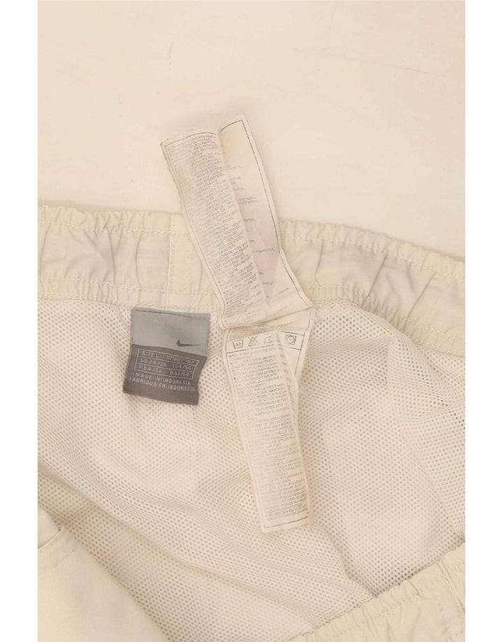 Nike Mens Sport Shorts Grande Branco Colorblock Poliéster