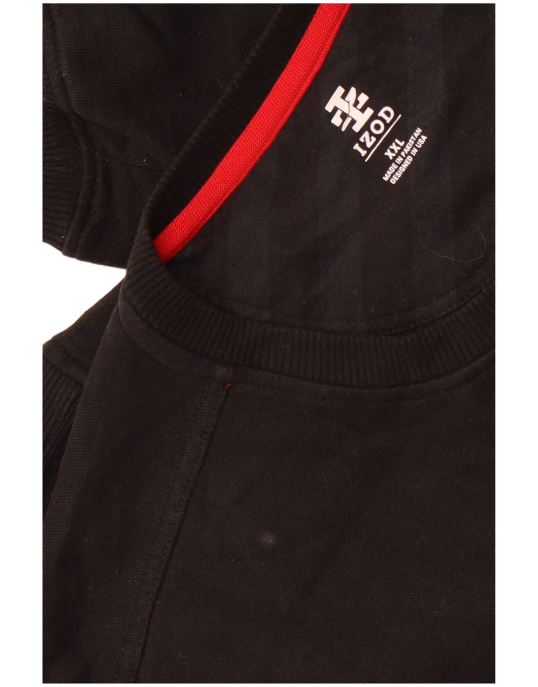 Izod moletom masculino jumper 2XL algodão preto