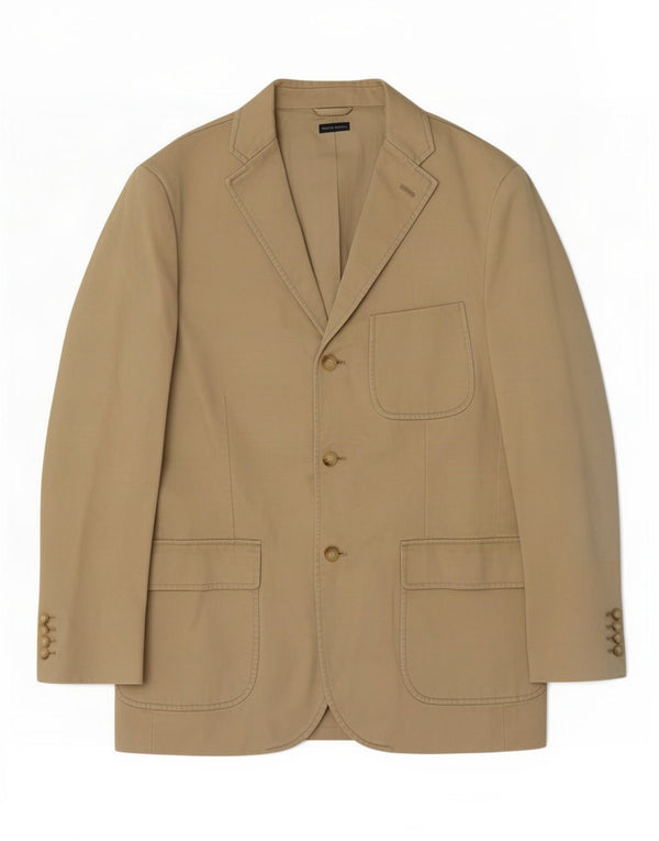 Jaqueta Blazer Masculina Polo Ralph Lauren com 3 Botões Reino Unido 38 Médio Bege Clássico