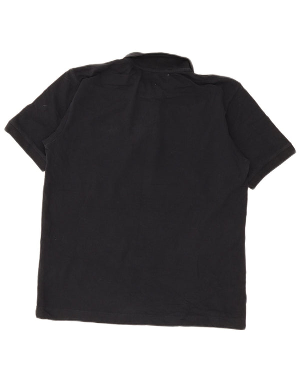 Camisa polo masculina Kappa de algodão preto médio
