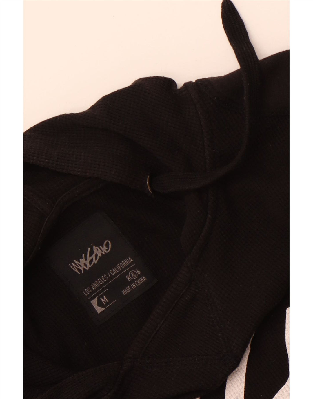 Mossimo Top gráfico masculino com capuz manga comprida preto médio