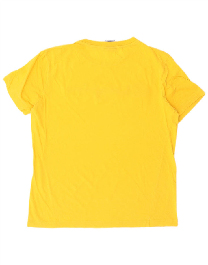 Campeão Camiseta Masculina Graphic Top Amarelo Médio