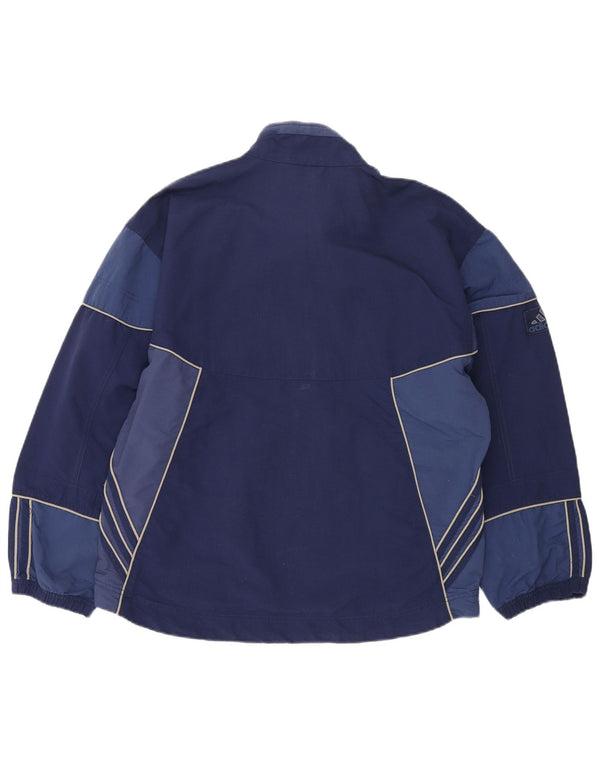 Adidas Mens Tracksuit Top Jacket UK 38/40 Médio Azul Marinho Colorblock