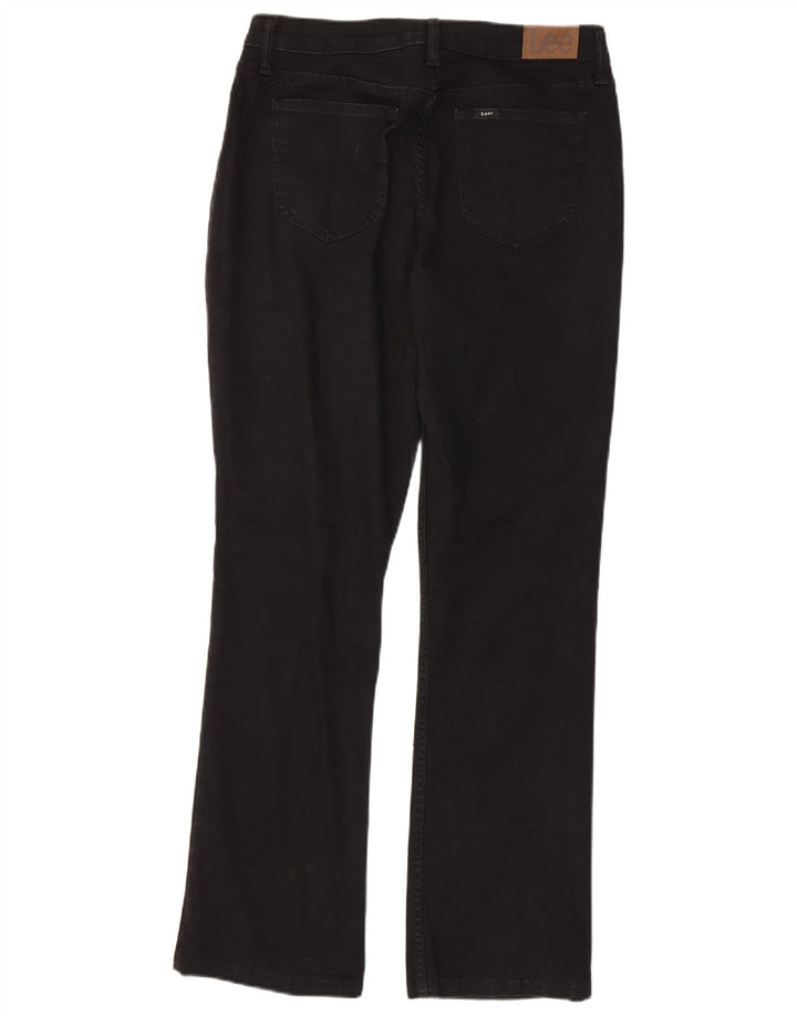 Calça jeans feminina LEE cintura média regular fit W32 L30 preta