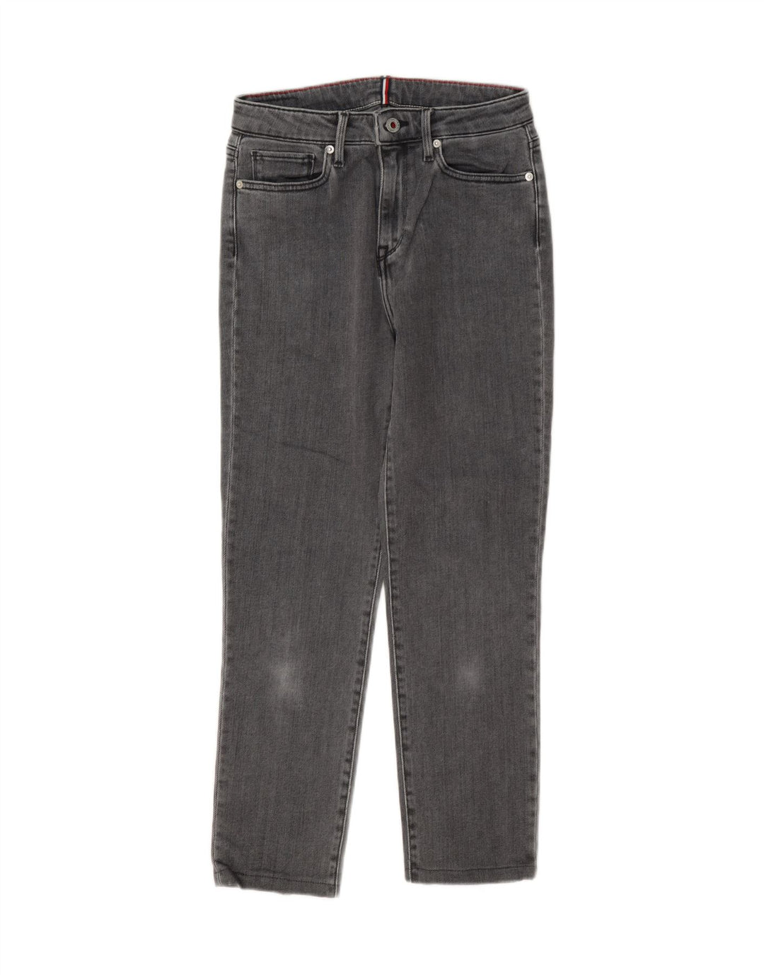 Jeans cropped feminino Tommy Hilfiger W27 L25 algodão cinza