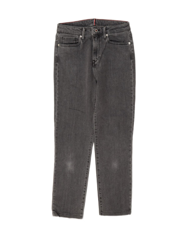 Jeans cropped feminino Tommy Hilfiger W27 L25 algodão cinza