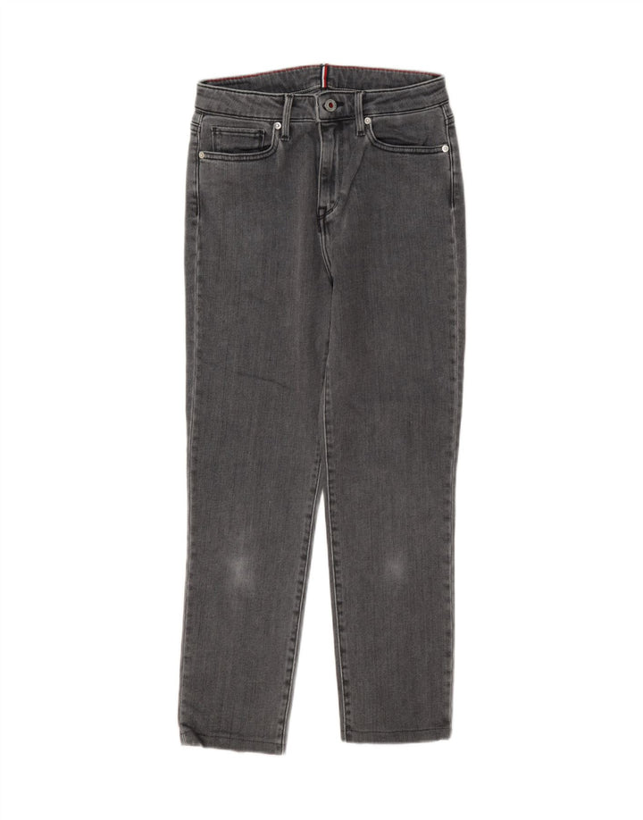 Jeans cropped feminino Tommy Hilfiger W27 L25 algodão cinza