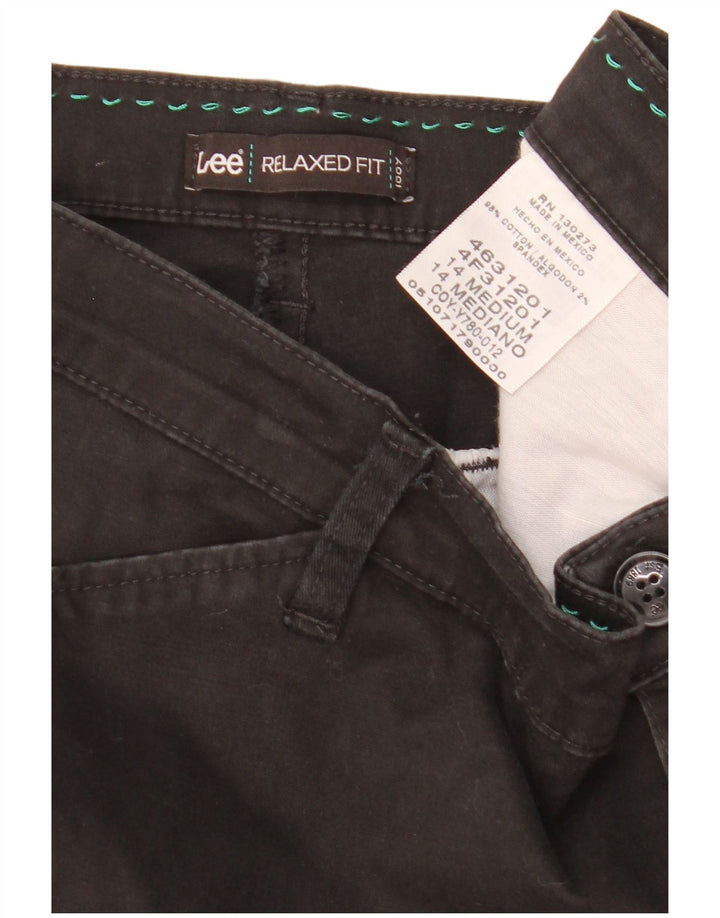 Lee feminino US14 W36 L31 algodão preto