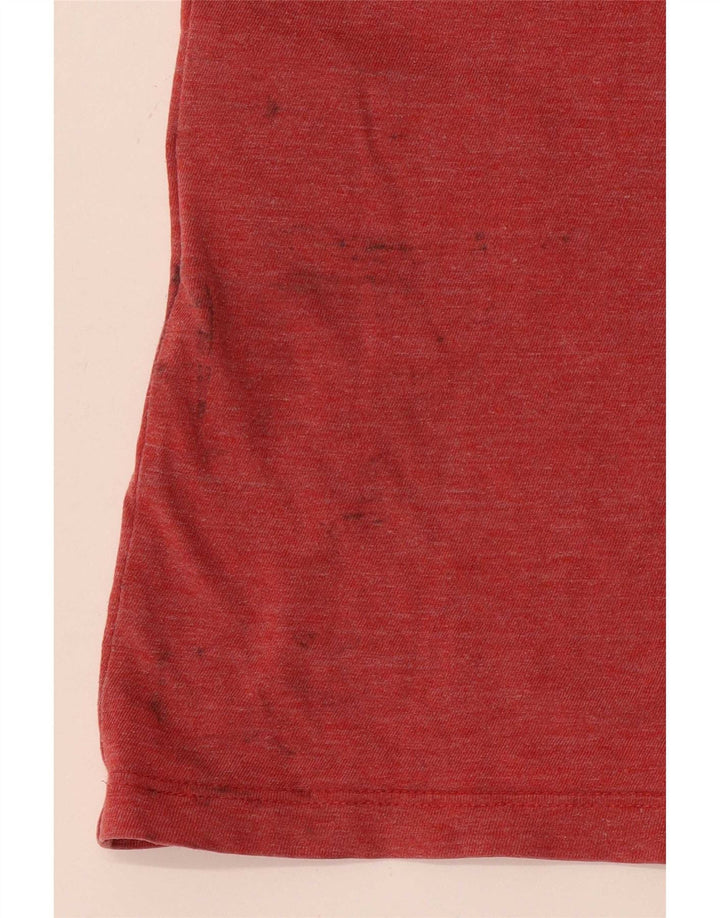 Camiseta masculina Levi's Top médio algodão manchado vermelho
