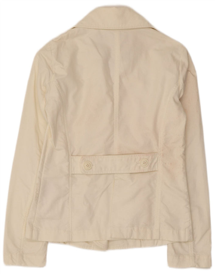 Casaco curto feminino WOOLRICH UK 6 XS algodão branco