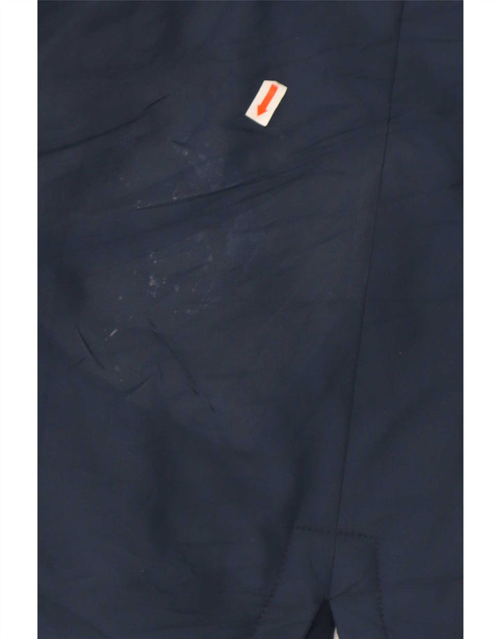 Casaco corta-vento masculino Nike com capuz UK 38 poliéster azul marinho médio
