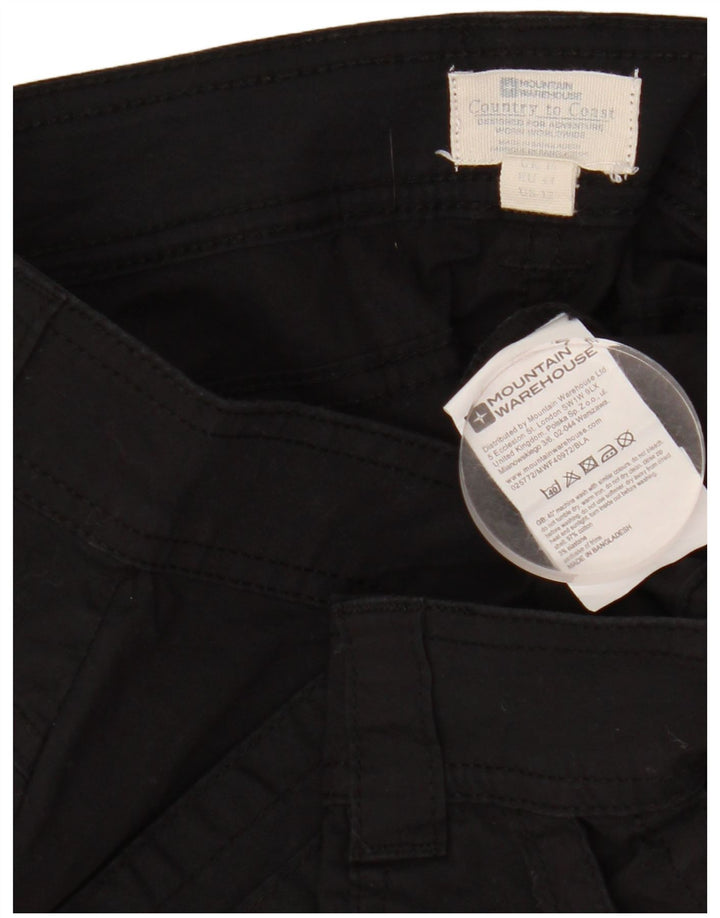 Shorts Chino Feminino Mountain Warehouse XL W36 Algodão Preto