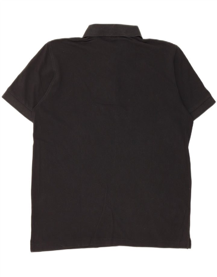Camisa polo masculina Hugo Boss grande algodão preto
