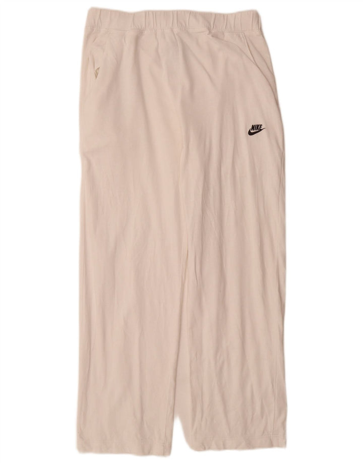Calça de treino masculina Nike pequena branca