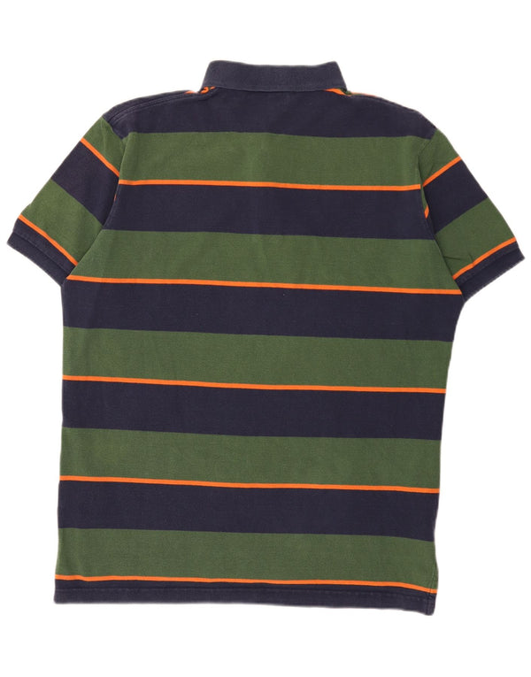 US Polo Assn. Camisa masculina XL algodão listrado verde