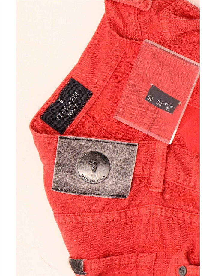 Calça casual reta masculina Trussardi W36 L30 vermelha