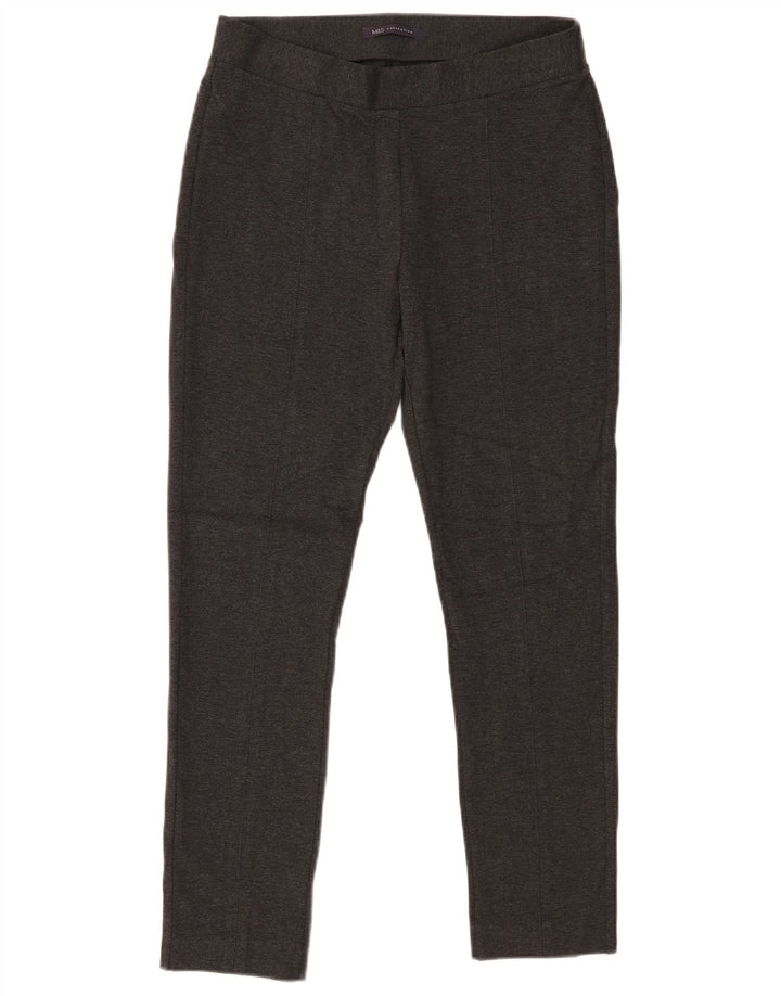 Leggings femininas Marks & Spencer Reino Unido 12 Viscose cinza médio