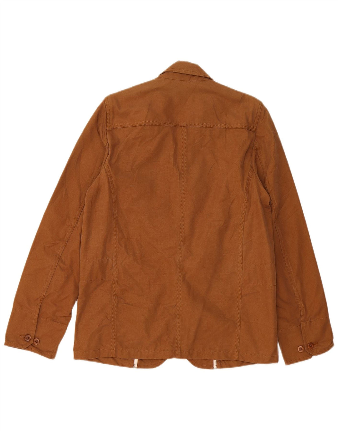 Jaqueta Carhartt Mens Blazer de 3 Botões Reino Unido 38 Algodão Marrom Médio