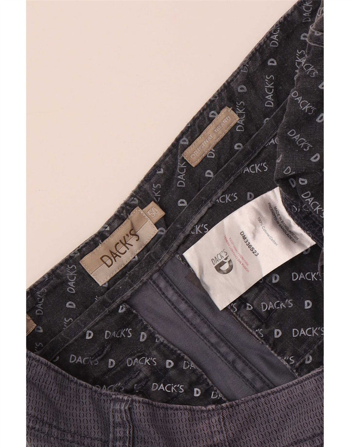 Shorts cargo masculino Dack IT 50 grande W34 algodão manchado azul marinho