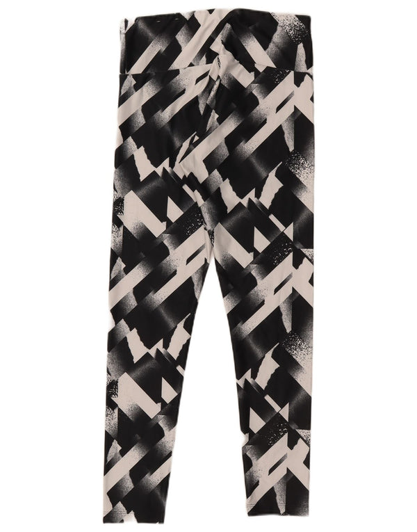 Leggings Puma Feminino UK 12 Médio Preto Geométrico
