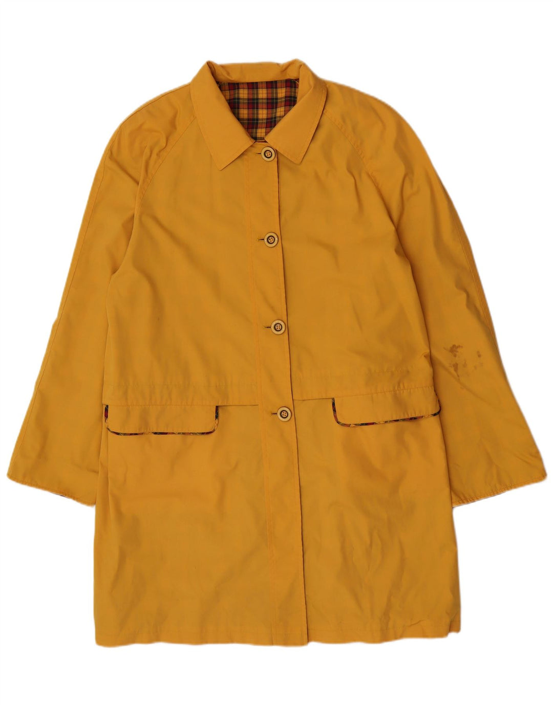 Sobretudo reversível feminino NINO IT 46 grande poliéster amarelo