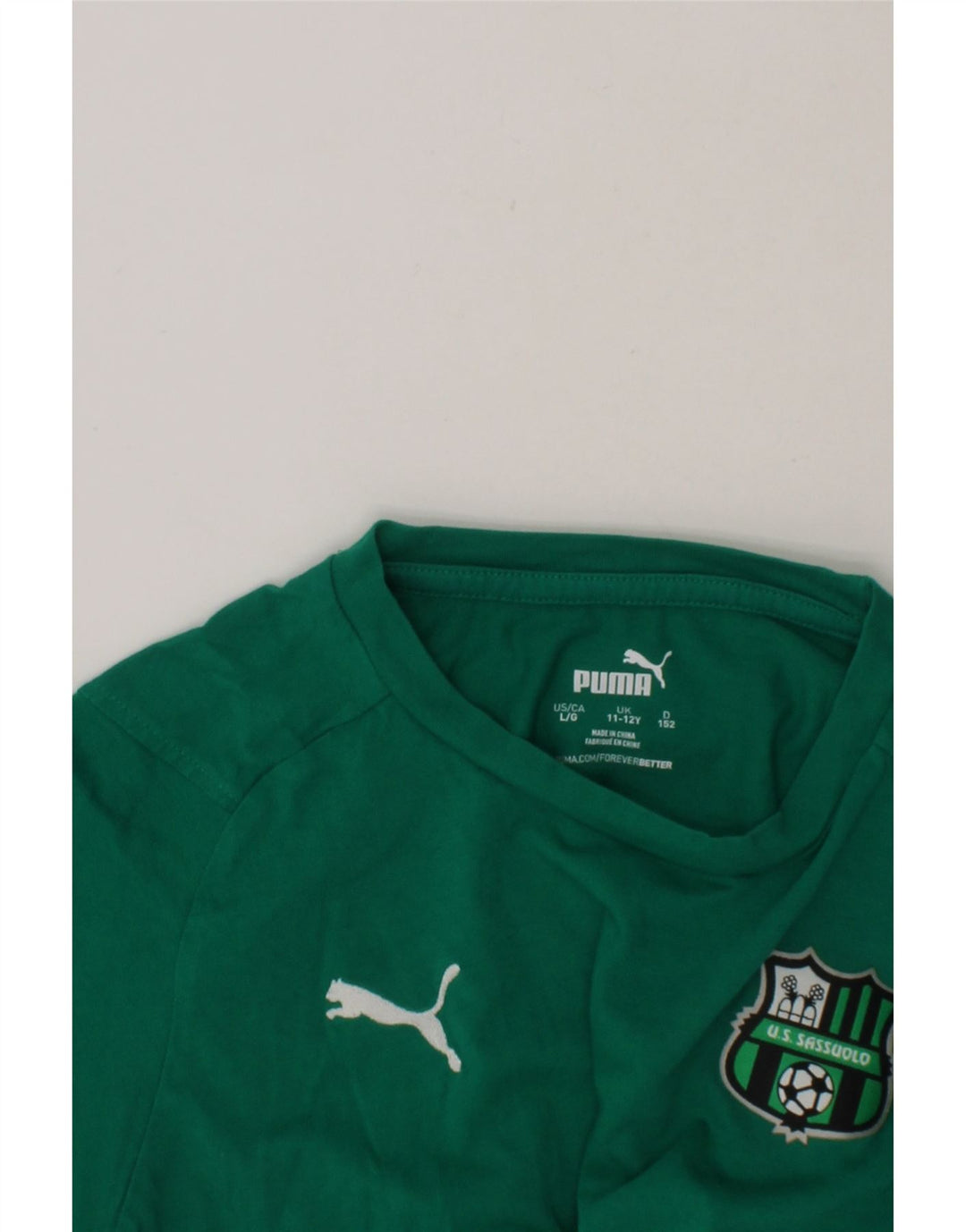PUMA Boys Graphic T-Shirt Top 11-12 Years  Green Cotton Vintage Puma and Second-Hand Puma from Messina Hembry 