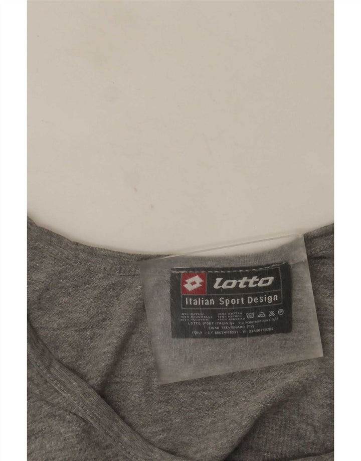 Lotto Mens Graphic Vest Top Médio Cinza Salpicado