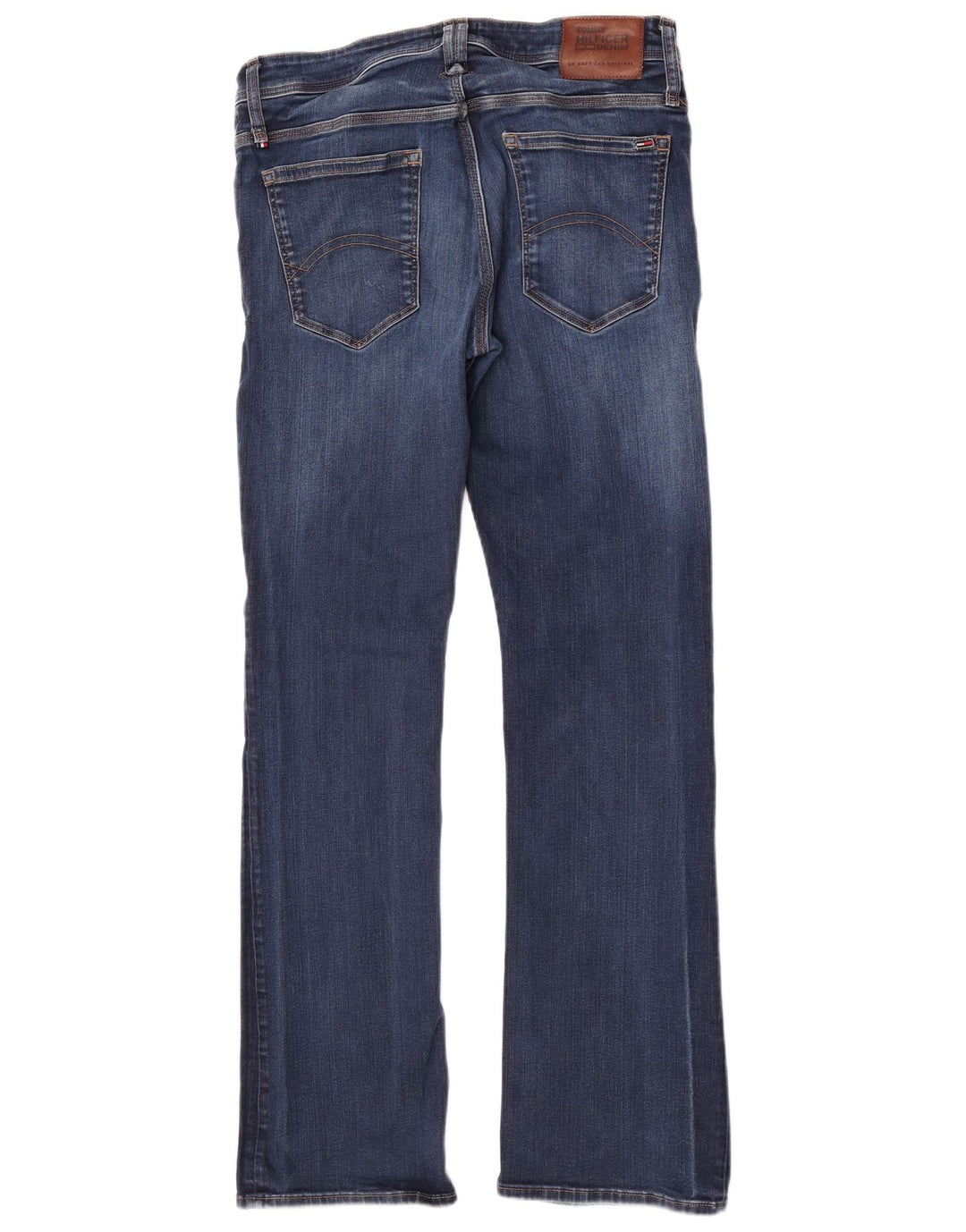 Tommy Hilfiger Masculino Ryan Bootcut Jeans W34 L34 Azul Algodão