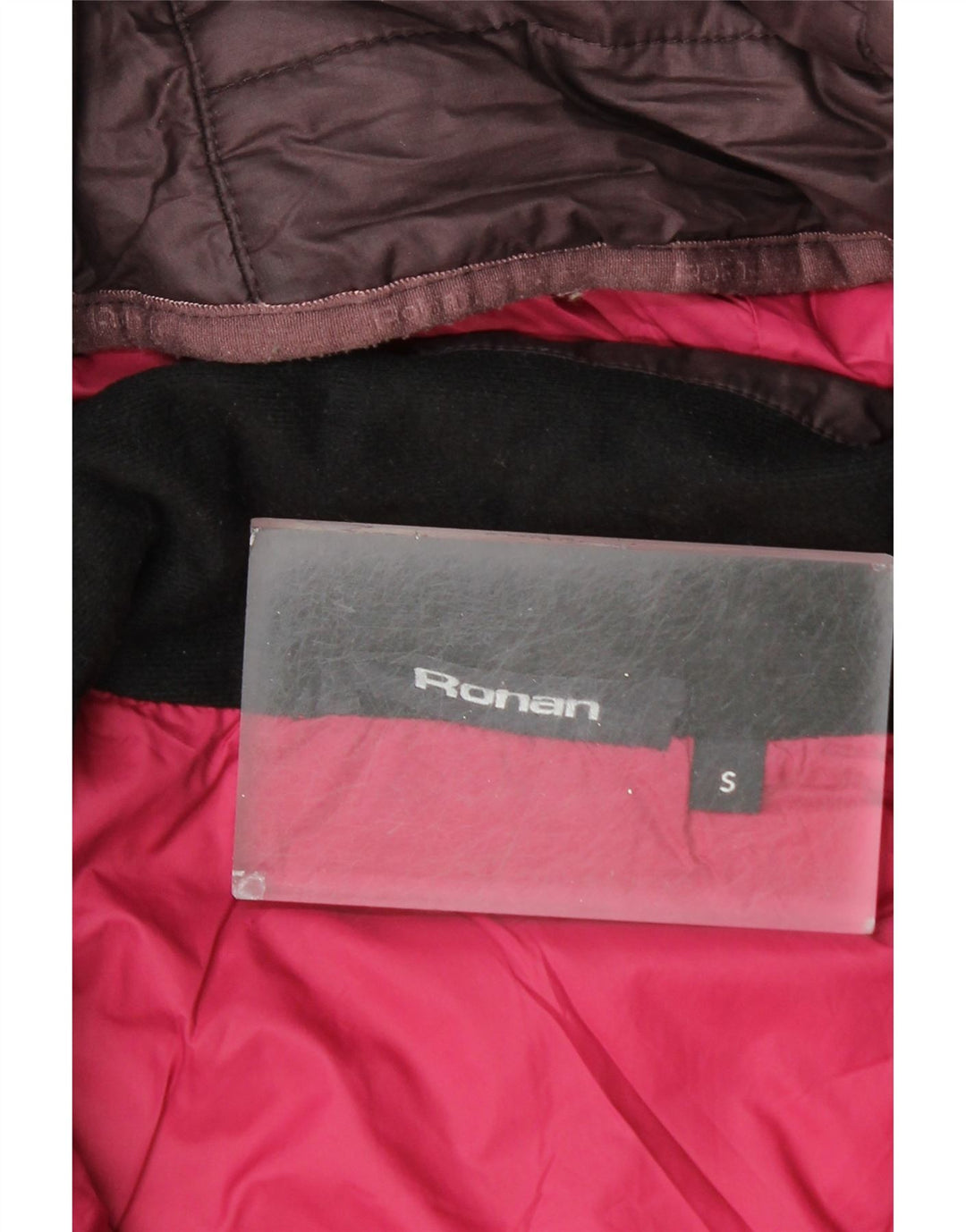 Casaco acolchoado com capuz feminino ROHAN UK 10 poliéster roxo pequeno