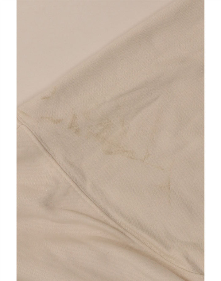 Adidas feminino gráfico oversized moletom jumper reino unido 12 médio algodão branco