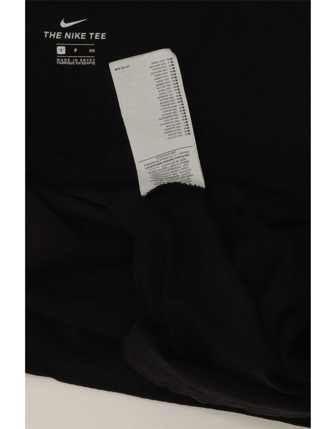 Camiseta feminina Nike UK 10 pequena algodão preto