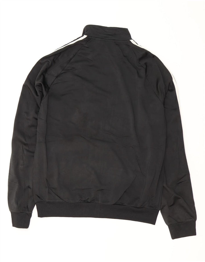 ADIDAS Mens Tracksuit Top Jacket Médio Preto Poliéster