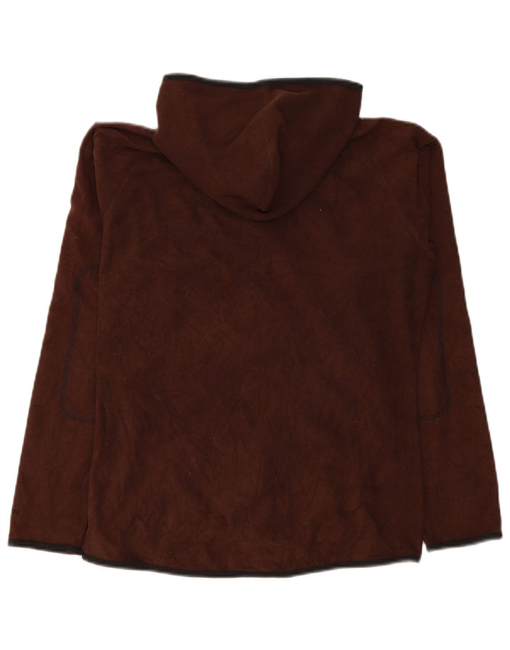 Jaqueta de lã com capuz feminina The North Face UK 12 poliéster marrom médio