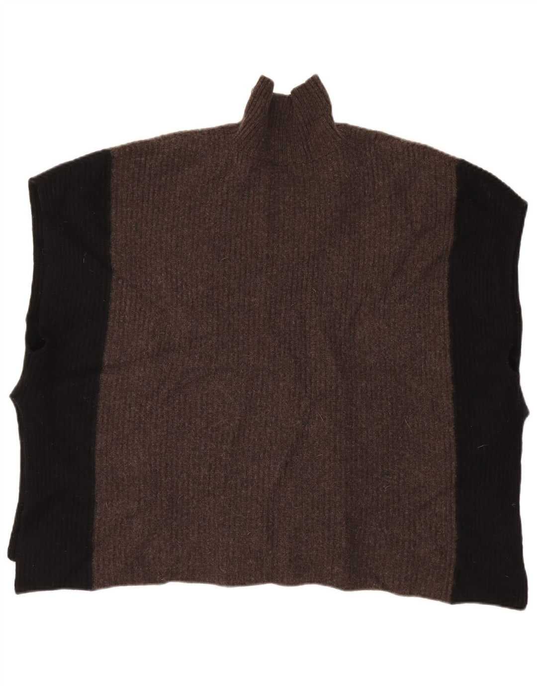 Jigsaw Poncho Jumper feminino tamanho único cinza colorblock lã