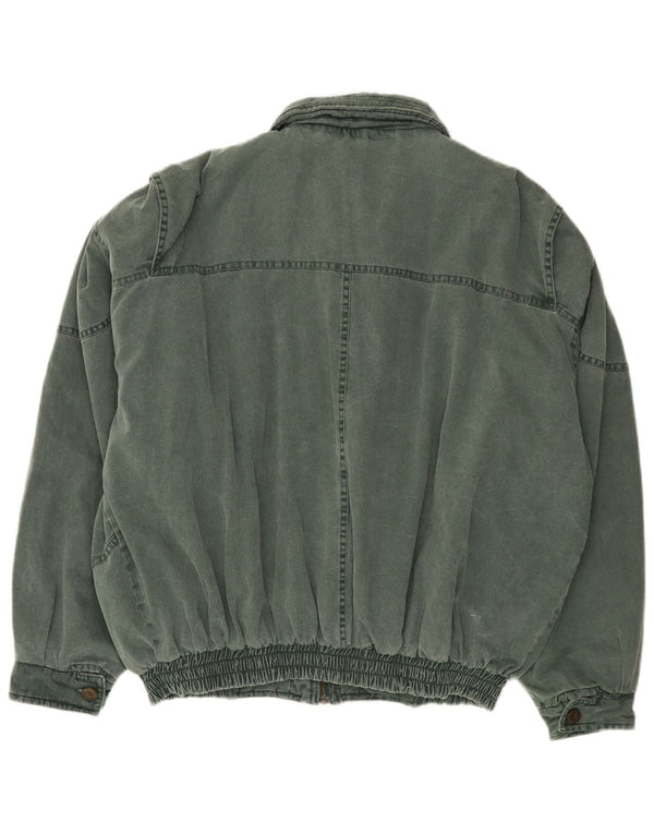 Jaqueta bomber masculina VINTAGE UK 42 XL verde