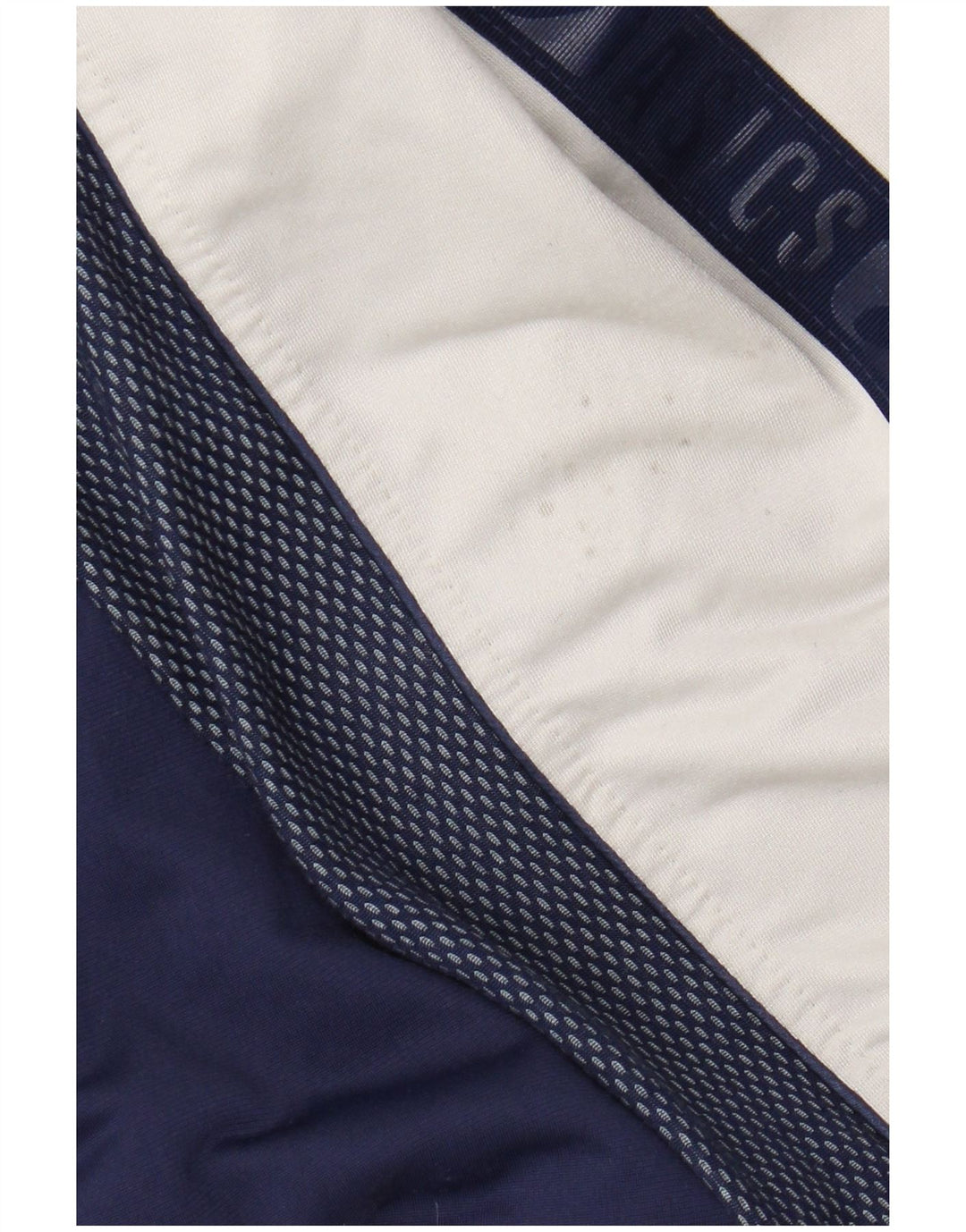 Jaqueta Asics masculina com capuz gráfico grande bloco colorido azul marinho