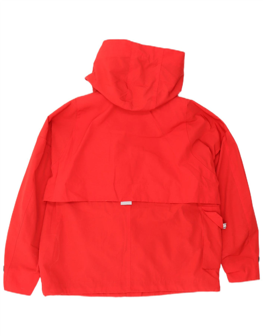 Jaqueta acolchoada com capuz grande Zara para mulher UK 10 poliéster vermelho pequeno