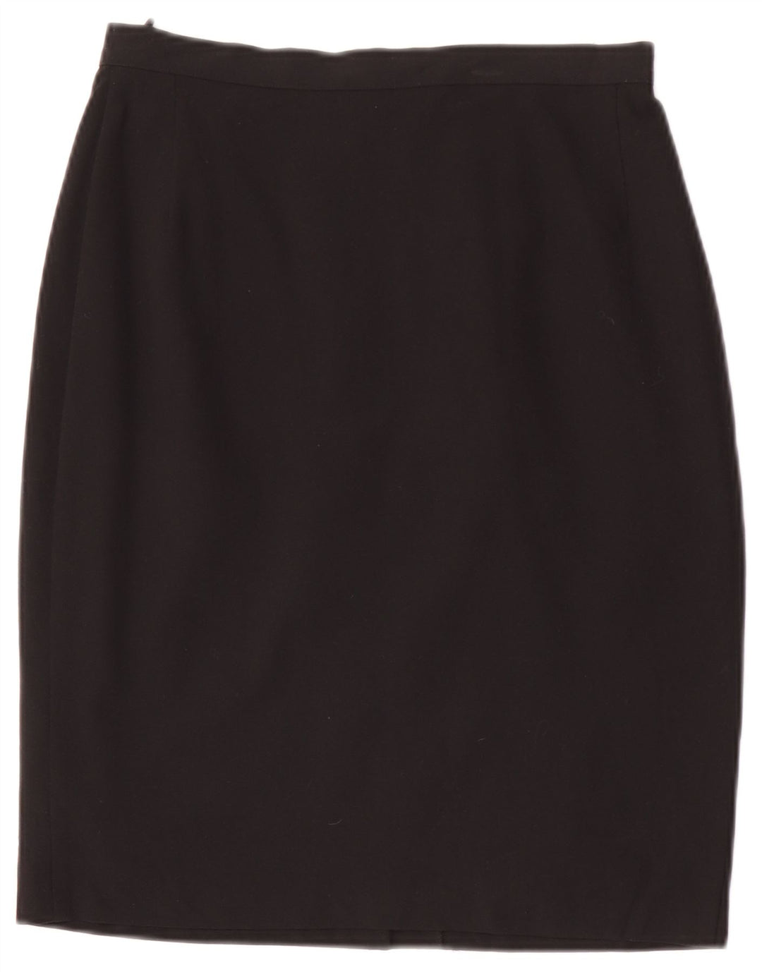 Saia lápis feminina Marks & Spencer UK 12 médio W28 poliéster preto